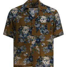 Рубашка с цветочным принтом