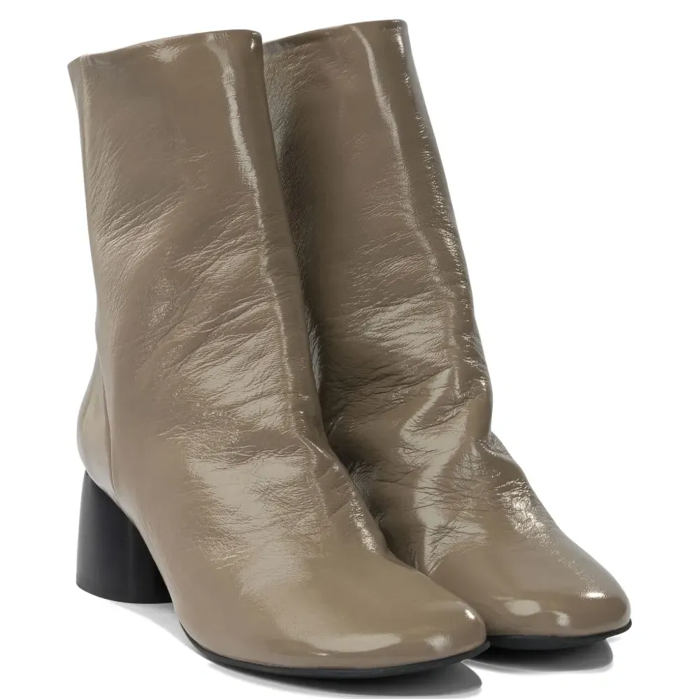 Ботинки Anna из лаковой кожи с каблуком 55 мм Ботинки Anna из лаковой кожи с каблуком 55 мм