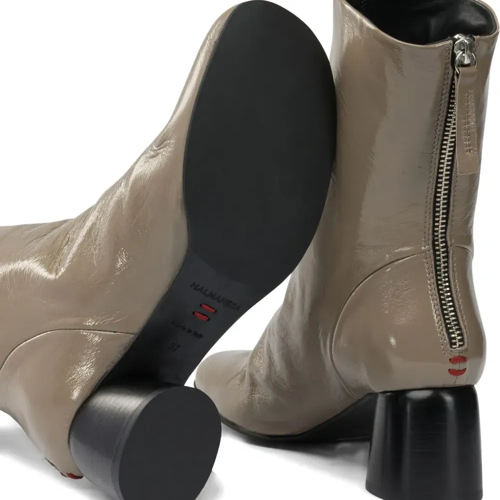 Ботинки Anna из лаковой кожи с каблуком 55 мм Ботинки Anna из лаковой кожи с каблуком 55 мм