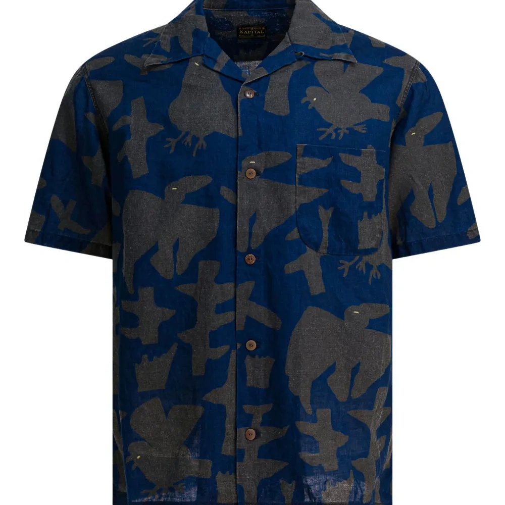 Рубашка с абстрактным принтом