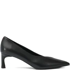 Туфли-лодочки из кожи на каблуке 50 мм