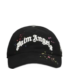 Бейсболка с вышивкой и эффектом брызг