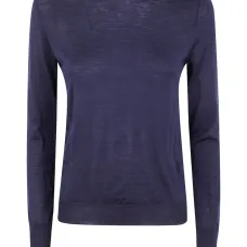 Свитер с круглым вырезом