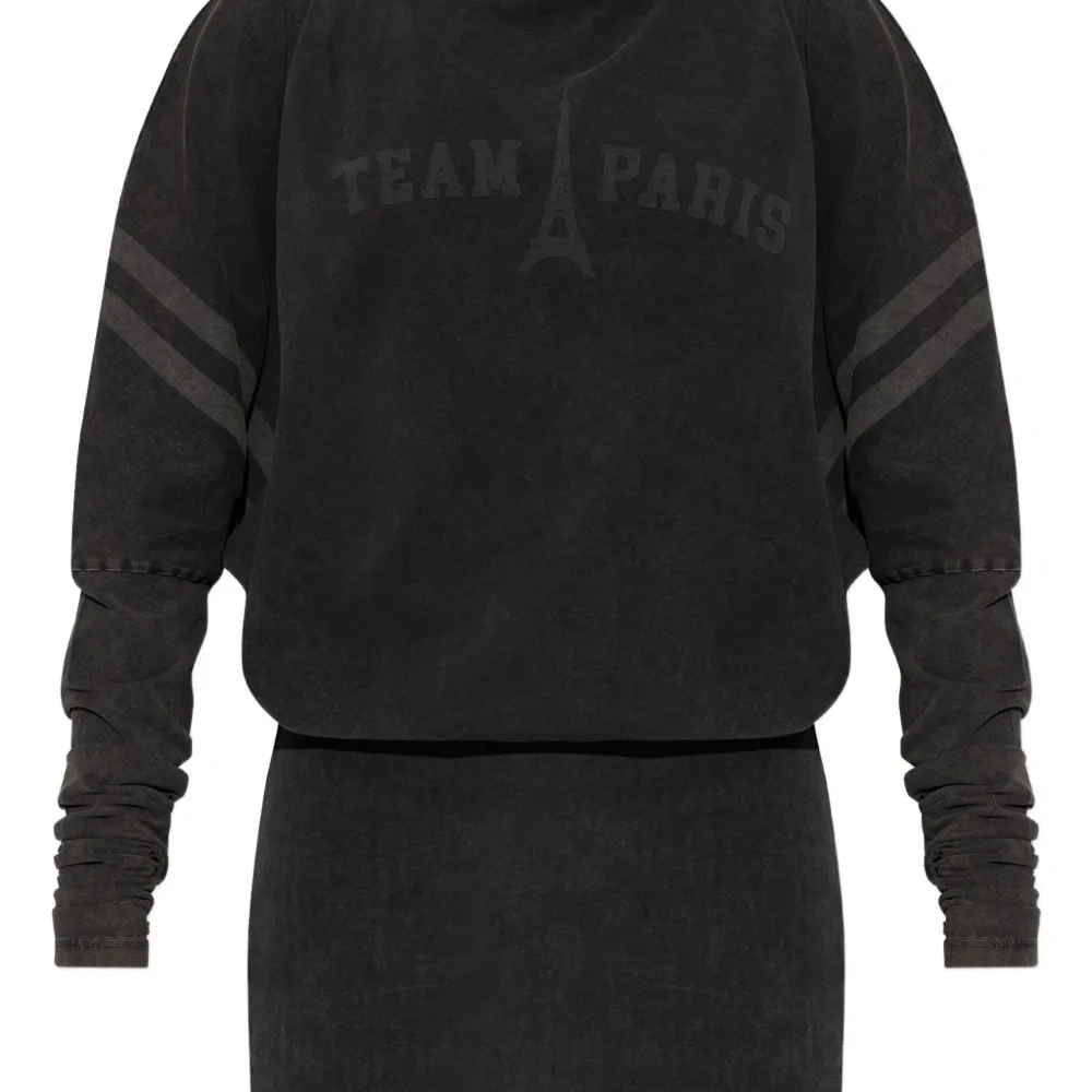 Мини-платье с длинными рукавами Team Paris