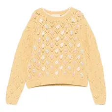 Вышитый ажурный свитер