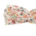 Повязка на голову с цветочным принтом и перекрученным узлом