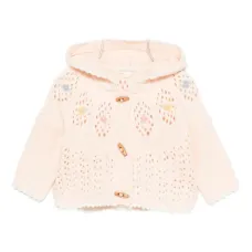 Кардиган с вышитым логотипом