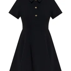 Мини-платье с пуговицами в форме клевера