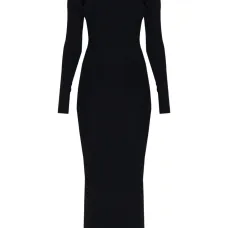 Платье миди с длинными рукавами Платье миди с длинными рукавами