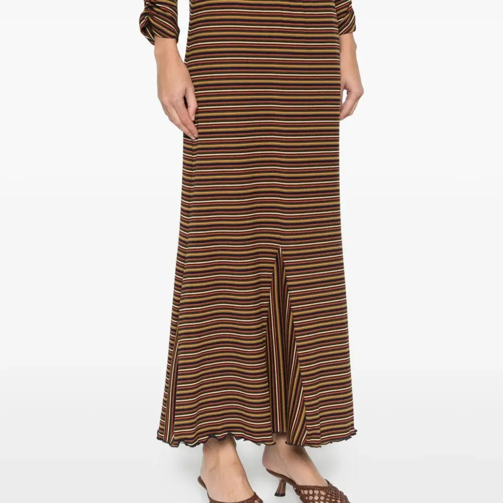 Юбка миди в полоску