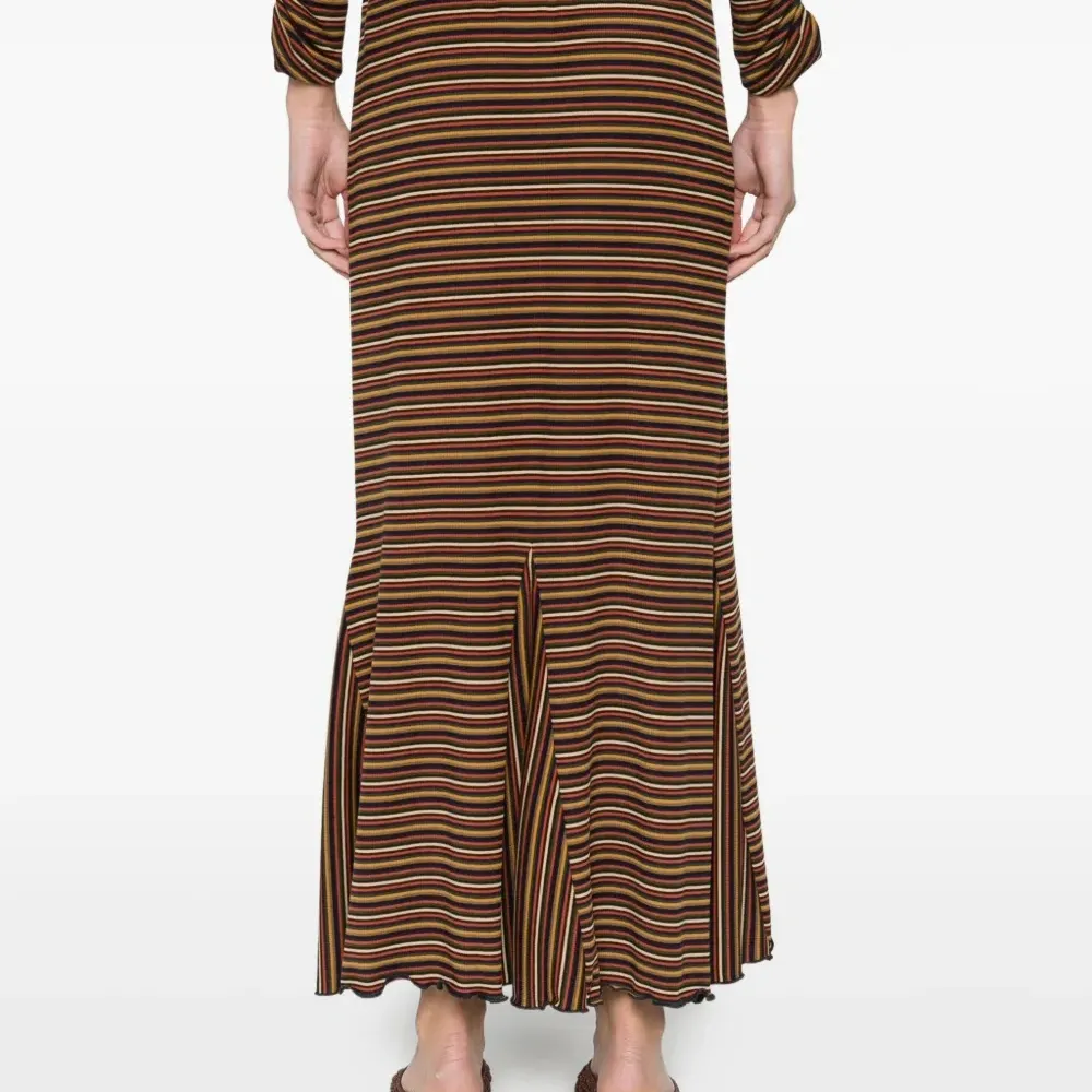 Юбка миди в полоску