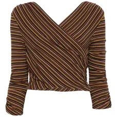 Полосатый топ с запахом Полосатый топ с запахом