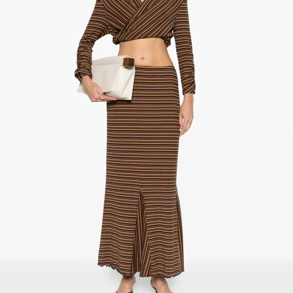 Полосатый топ с запахом