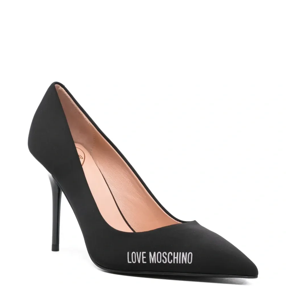 Кожаные туфли-лодочки на каблуке 100 мм