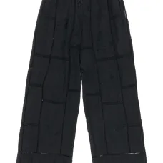 Брюки с цветочной вышивкой