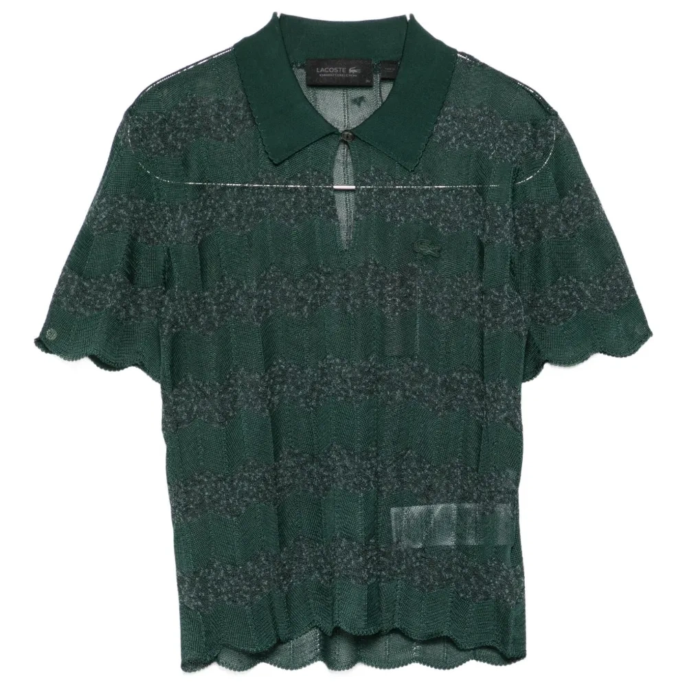 Топ-поло с волнистым краем