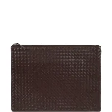 Клатч из плетёной кожи формата A4 Клатч из плетёной кожи формата A4