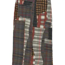 Миди-юбка с клапанами и отделкой в стиле пэчворк Миди-юбка с клапанами и отделкой в стиле пэчворк