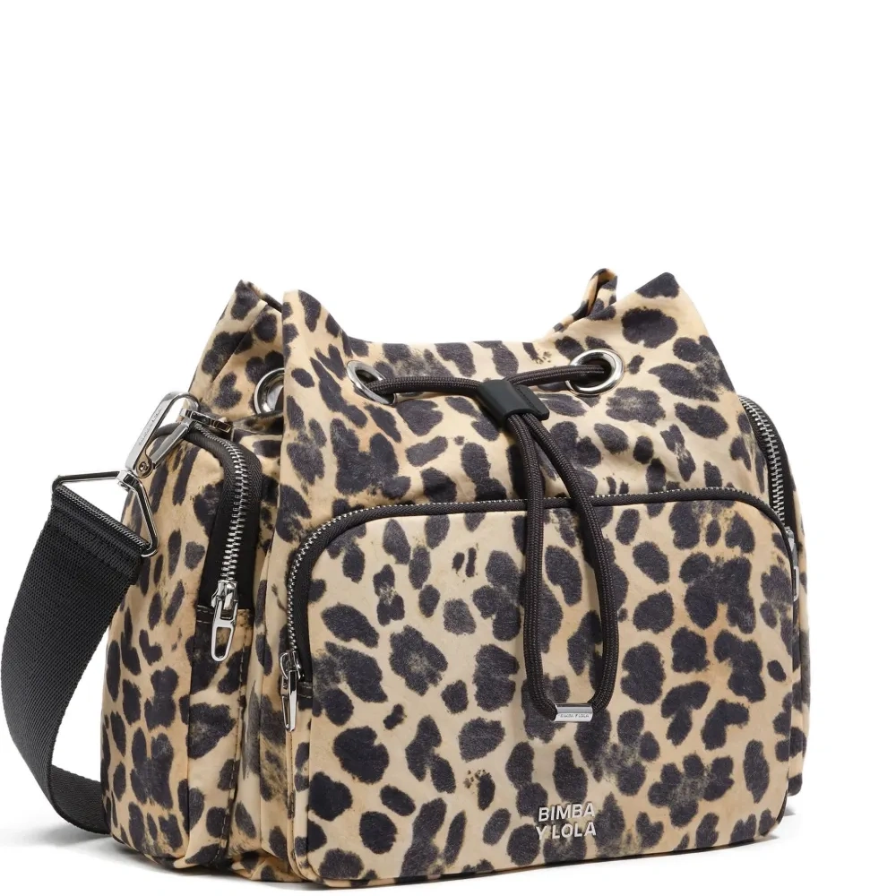 Сумка через плечо с леопардовым принтом