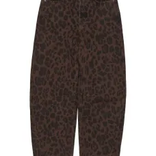 Брюки с леопардовым принтом