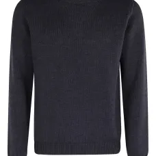 Свитер в рубчик с круглым вырезом