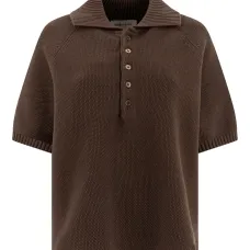 Рубашка поло с воротником в рубчик