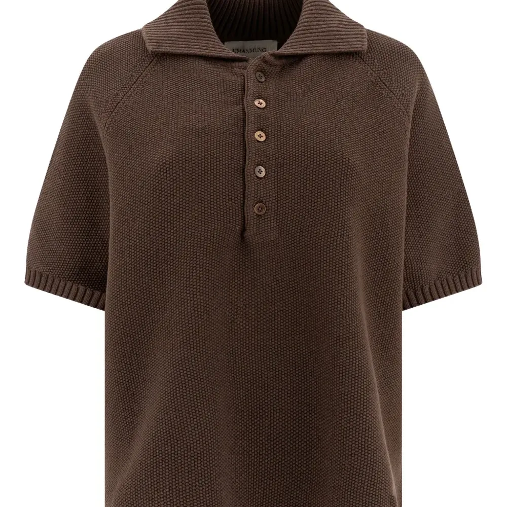 Рубашка поло с воротником в рубчик