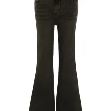 Расклешённые джинсы с нашивкой-логотипом