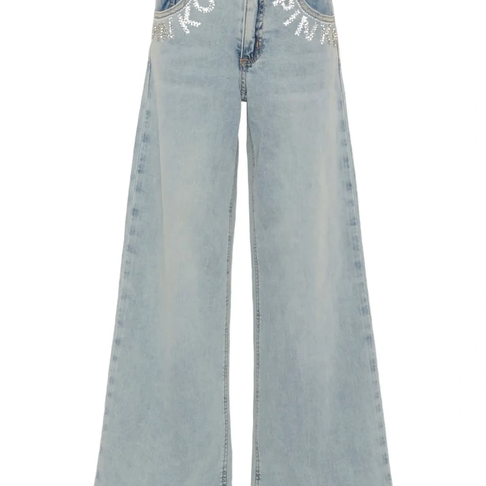 Украшенные джинсы с логотипом