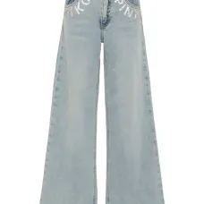 Украшенные джинсы с логотипом