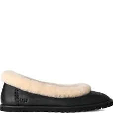 Балетки с меховой отделкой