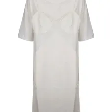 Миди-платье-футболка в бельевом стиле