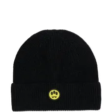Шерстяная шапка с нашивкой-логотипом