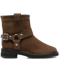 Замшевые ботильоны