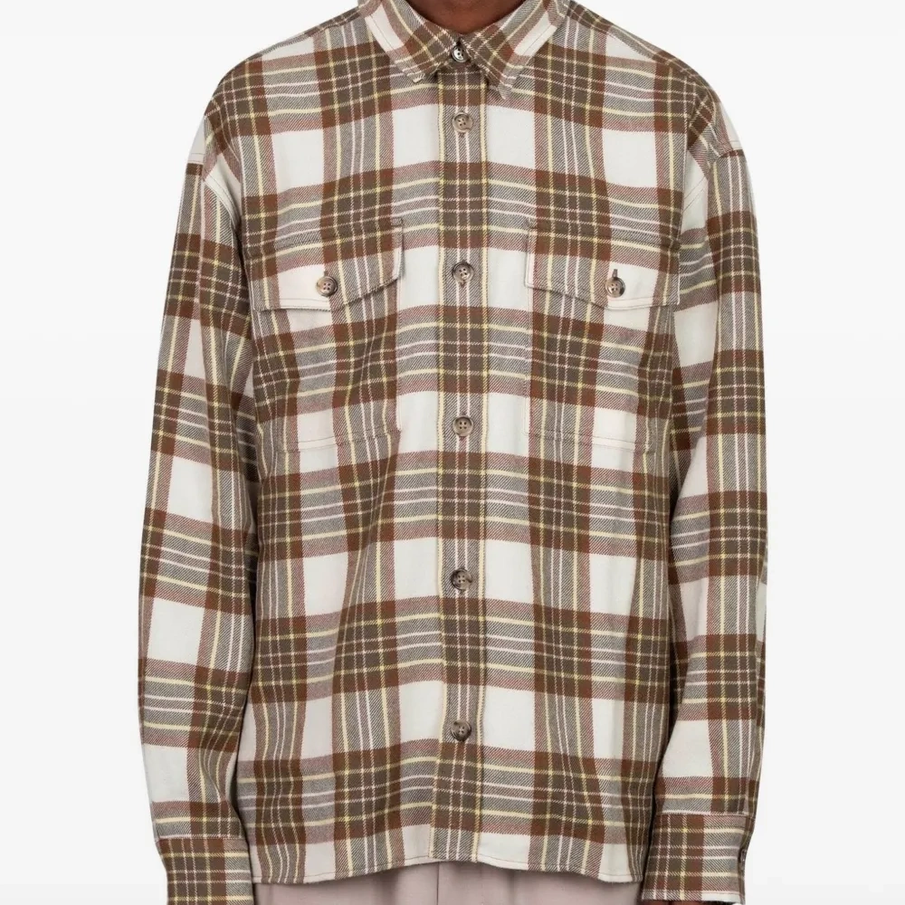 Клетчатая рубашка с монограммой Ami De Coeur