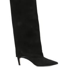 Замшевые ботфорты на каблуке 60 мм Замшевые ботфорты на каблуке 60 мм