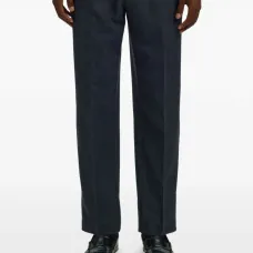 Плиссированные брюки на завязках