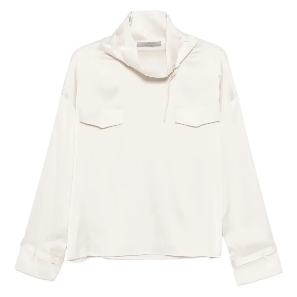 Блузка с панельным дизайном