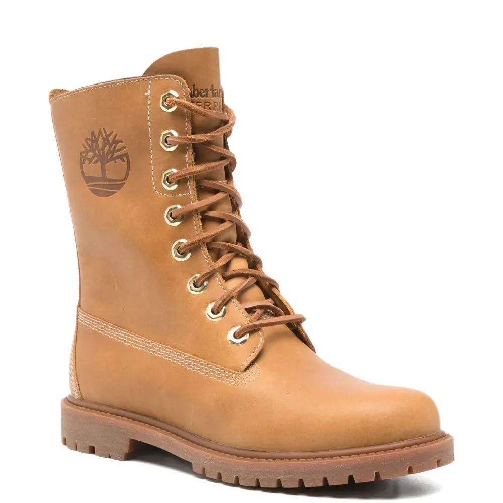 Ботинки на шнуровке с тиснённым логотипом