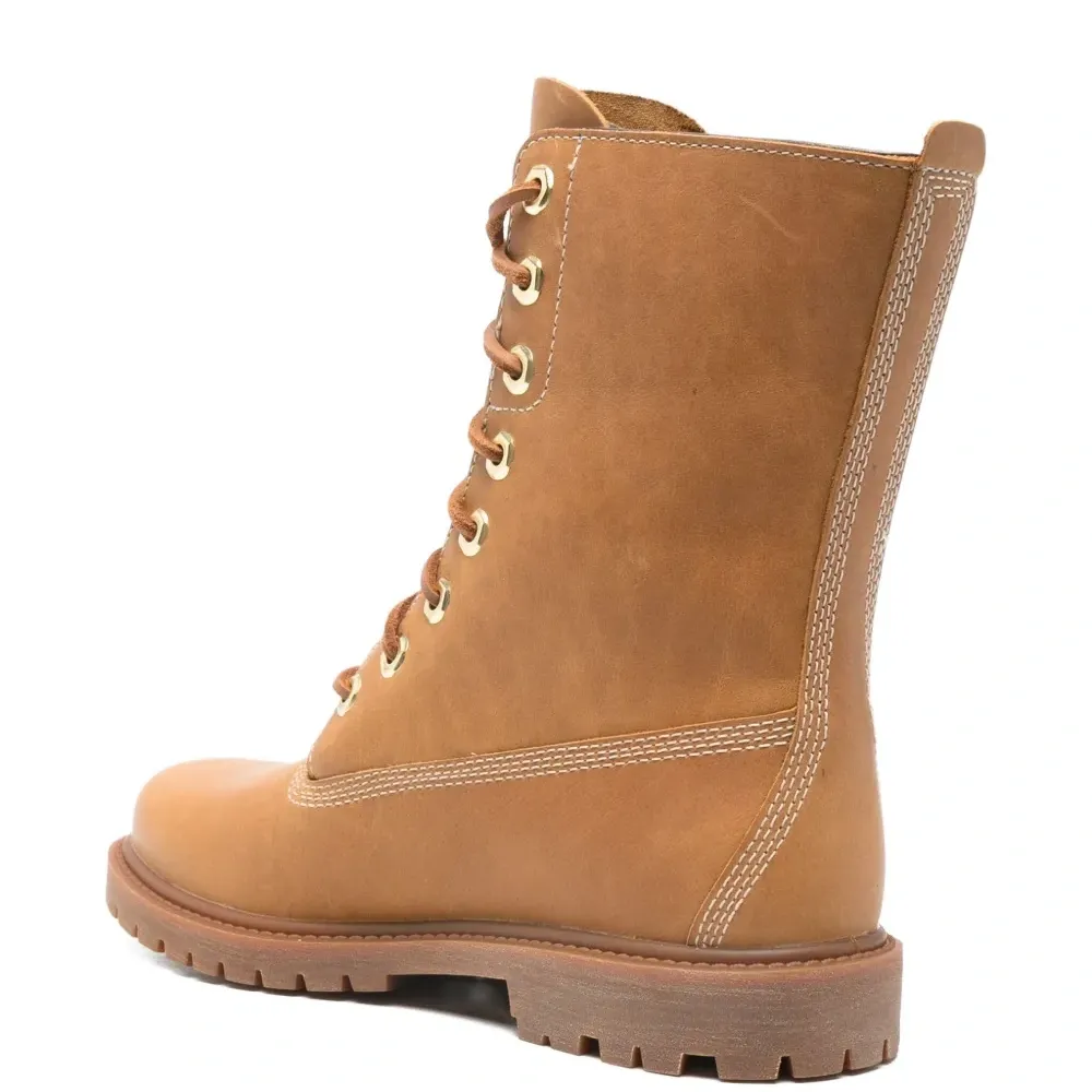 Ботинки на шнуровке с тиснённым логотипом