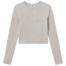 Футболка с длинными рукавами и аппликацией