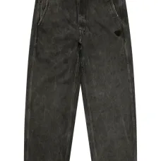 Брюки с аппликацией и поясом