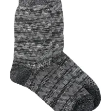 Носки с узором зигзаг