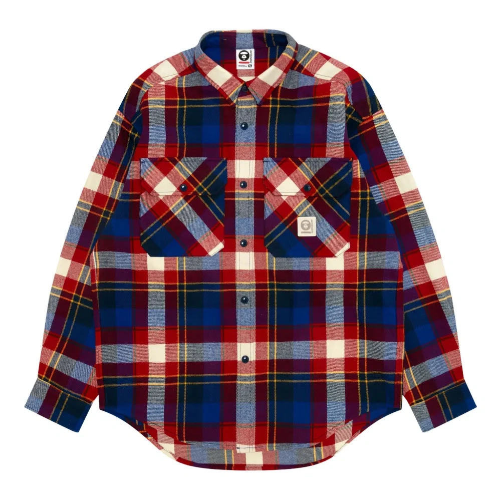 Клетчатая рубашка с капюшоном