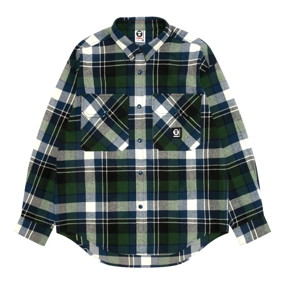 Клетчатая рубашка с капюшоном