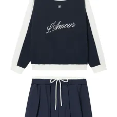 Вышитый комплект с юбкой