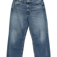 Детализированные джинсы широкого кроя