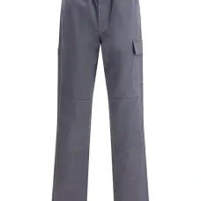 Брюки с накладными карманами и эффектом стирки