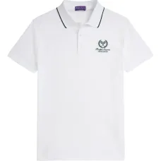 Поло с вышитыми кантом