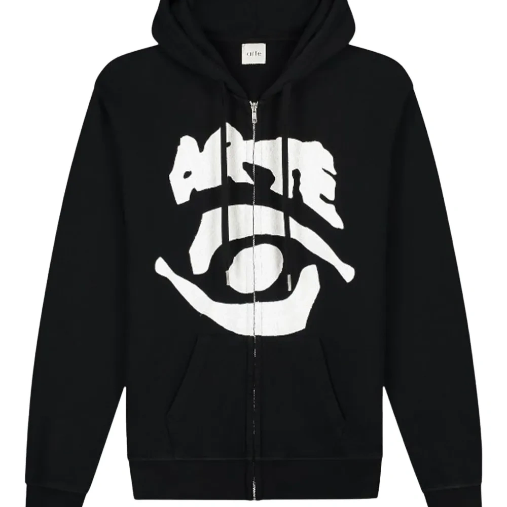 Толстовка на молнии с принтом "Глаз"